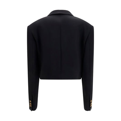 Blazer de lana negro Versace Oves Aries