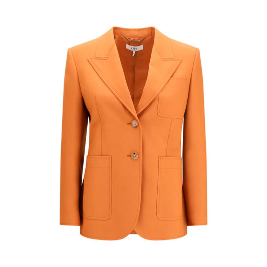 Chloé Blazer Oves Aries de Lana Naranja