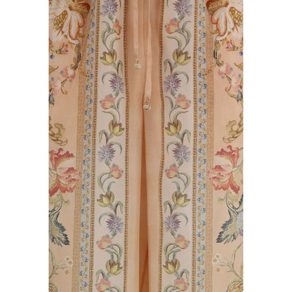 Pantalones informales de seda multicolor Zimmermann