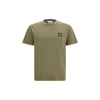 Camiseta De Manga Corta De Algodón Bicolor Stone Island