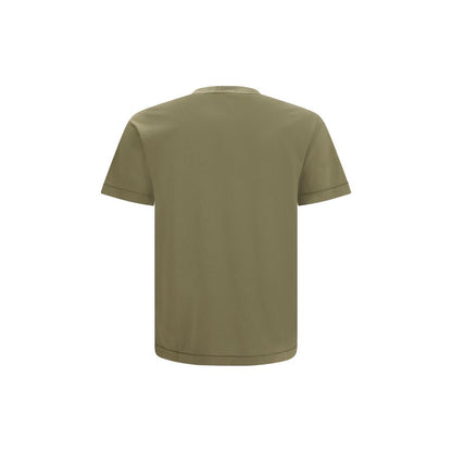 Camiseta De Manga Corta De Algodón Bicolor Stone Island