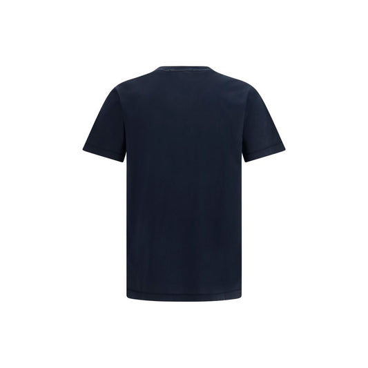 Stone Island Camiseta de Algodón Azul