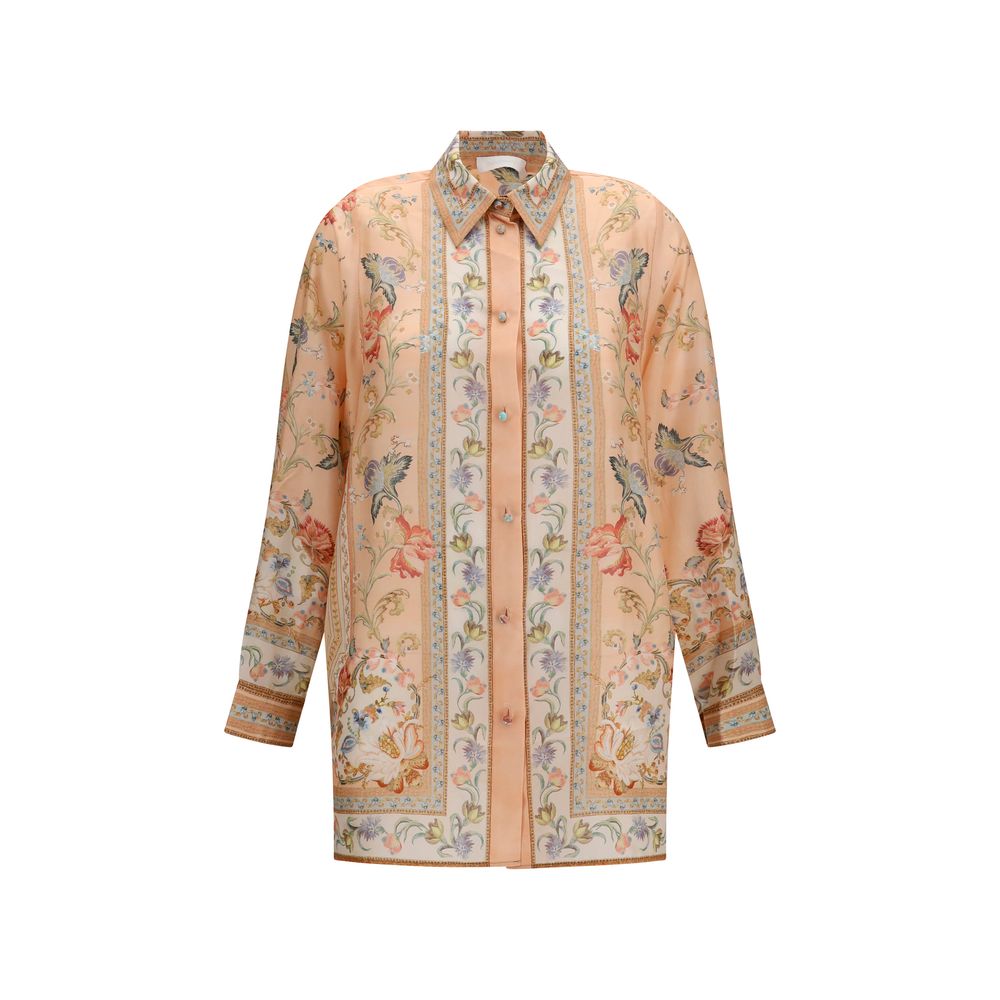 Camisa de seda multicolor Zimmermann