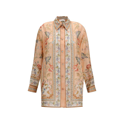 Camisa de seda multicolor Zimmermann