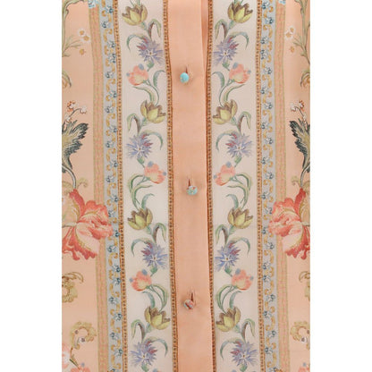 Camisa de seda multicolor Zimmermann
