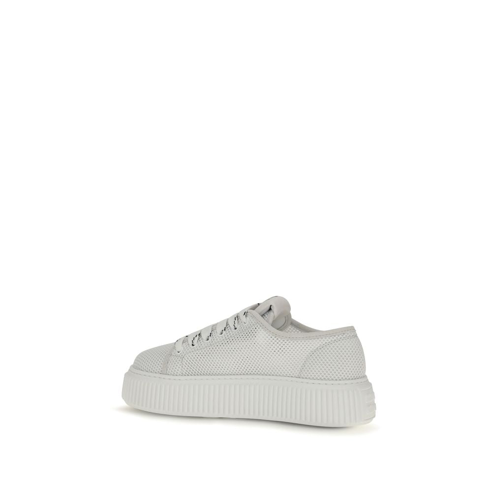 Zapatillas de plataforma Miu Miu de poliamida blanca