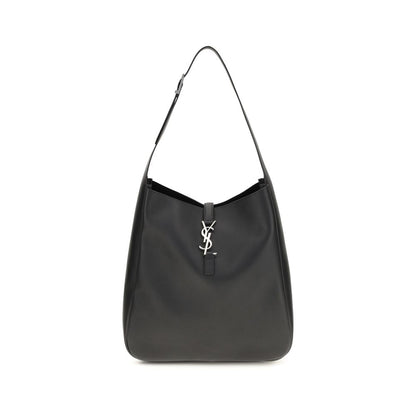 Bolso de hombro Saint Laurent de piel de becerro negra Bos Taurus