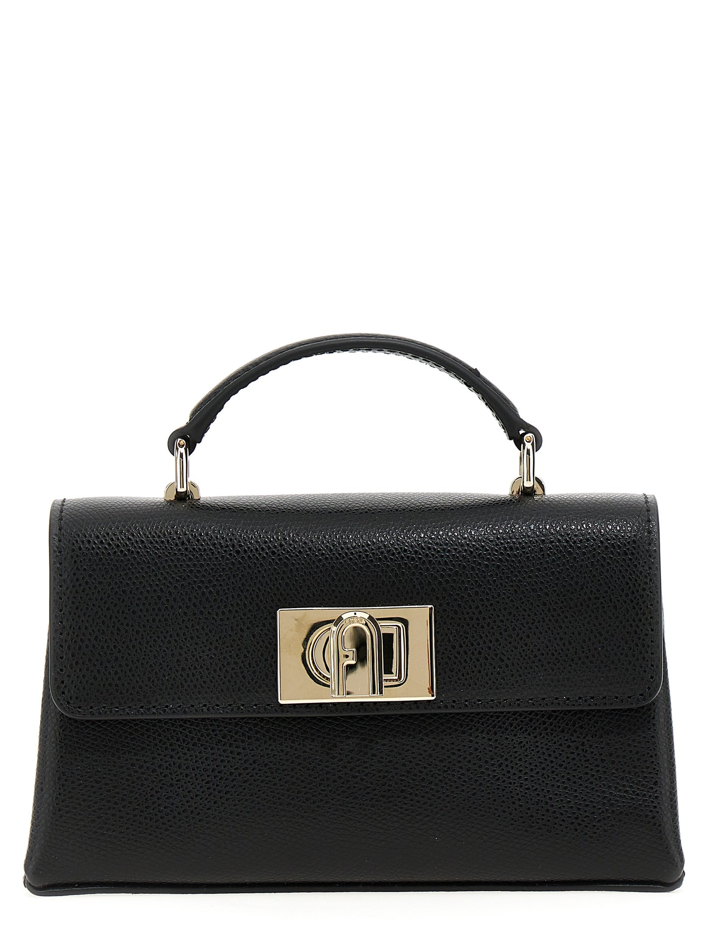 Bandolera Furla de cuero negro