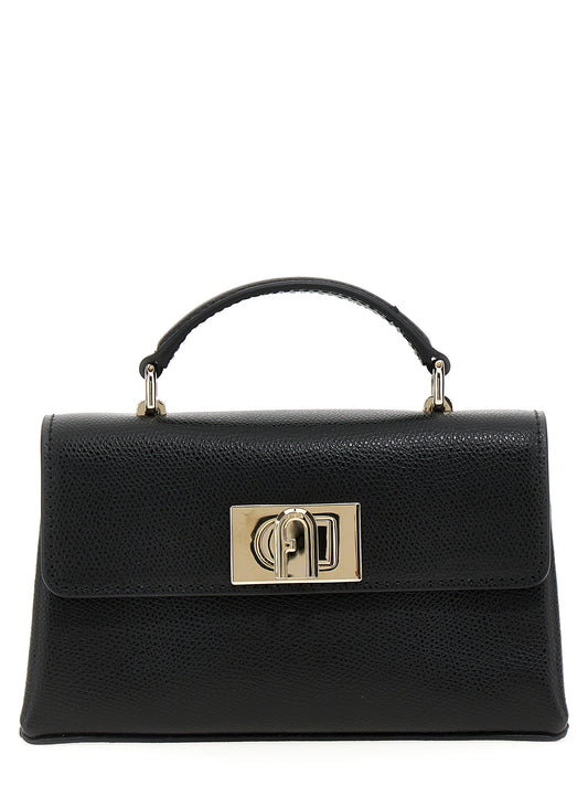 Bandolera Furla de cuero negro