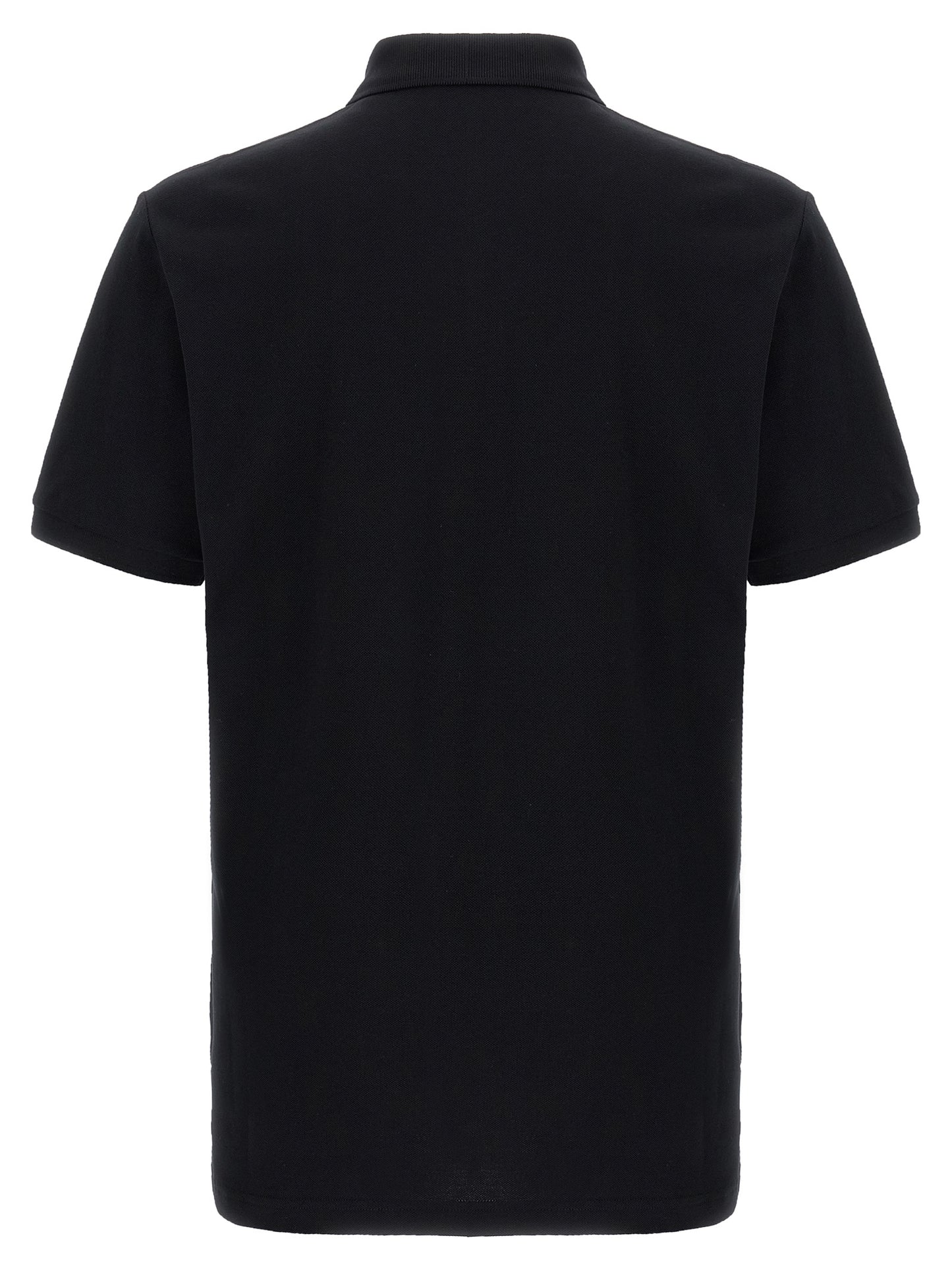 Polo Moschino de algodón negro