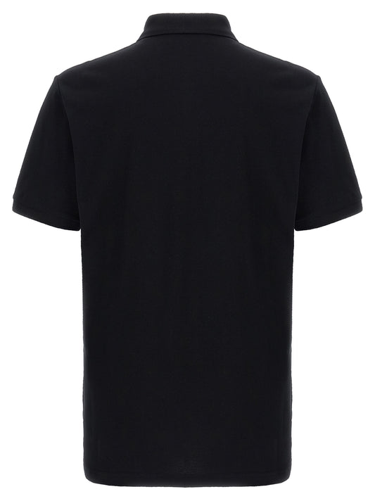 Polo Moschino de algodón negro