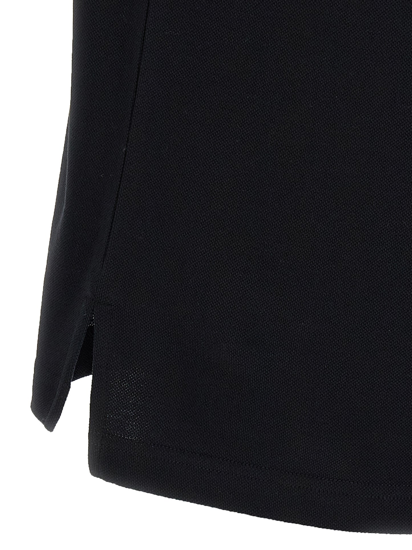 Polo Moschino de algodón negro