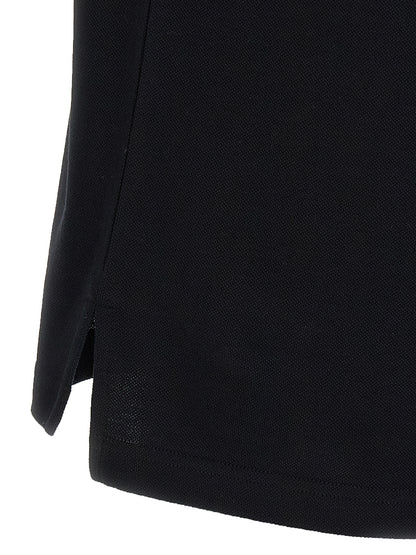 Polo Moschino de algodón negro