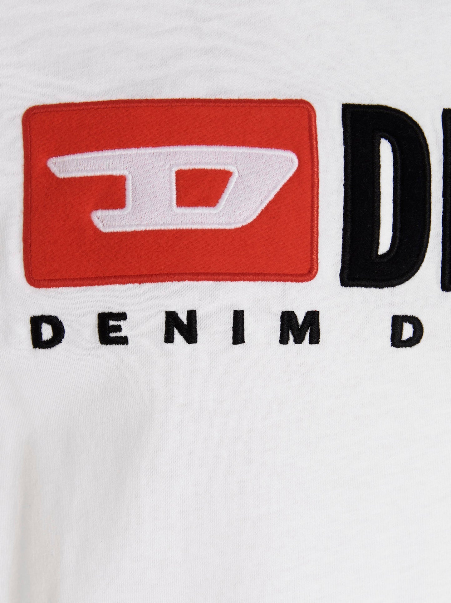 T-shirt en coton blanc coupe classique Diesel