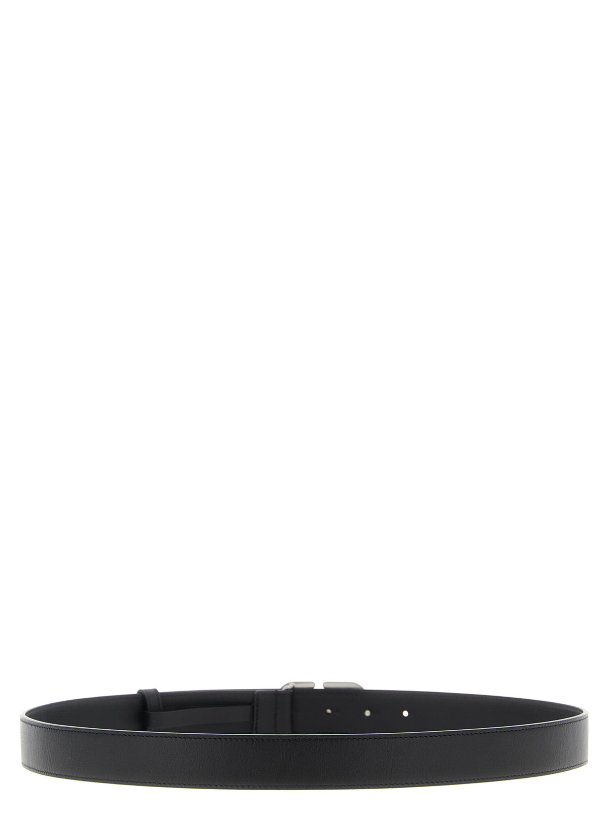 Valentino Garavani Black Leather Regular Belt
