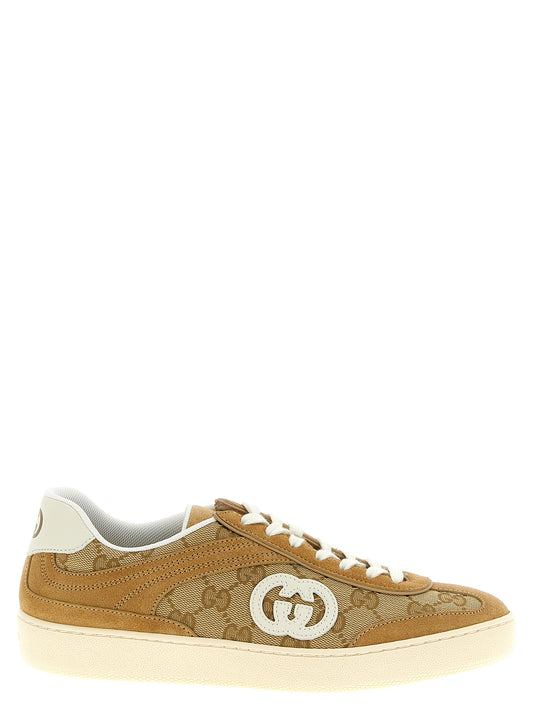Zapatillas Bajas Gucci de Piel de Becerro Beige