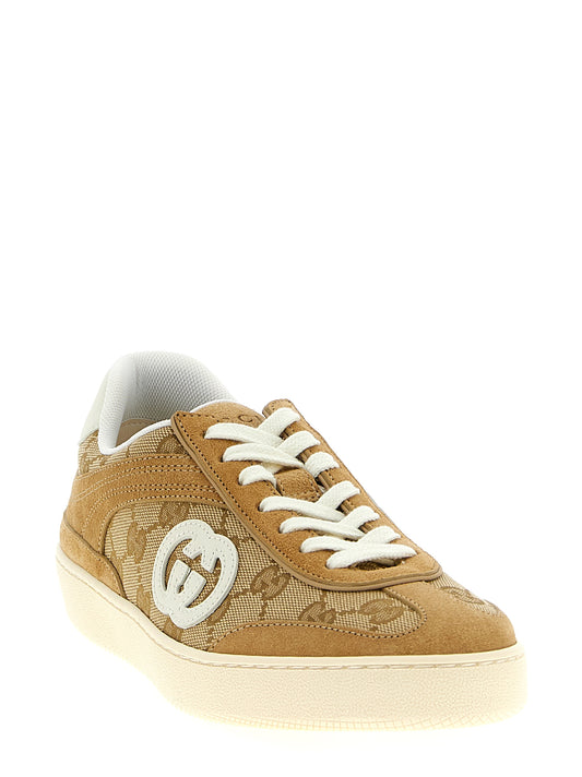 Zapatillas Bajas Gucci de Piel de Becerro Beige