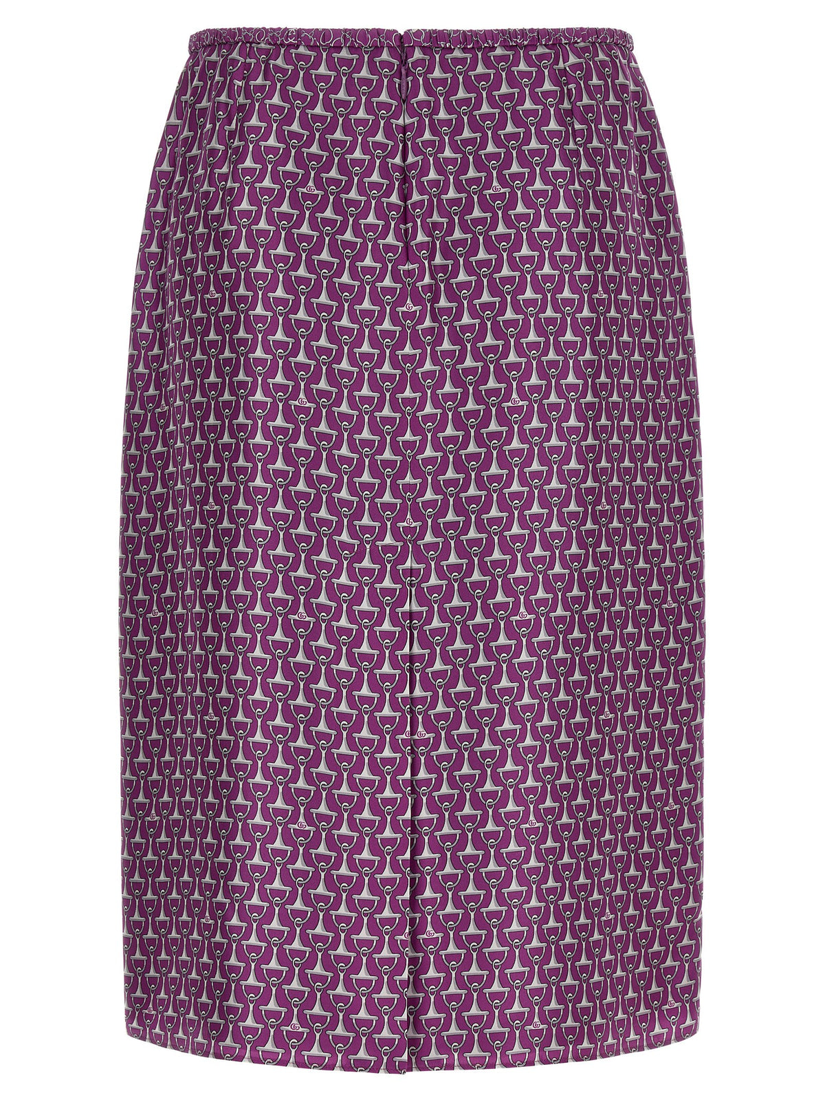 Gucci Falda Midi De Seda Violeta - Caída Fluida Moderna