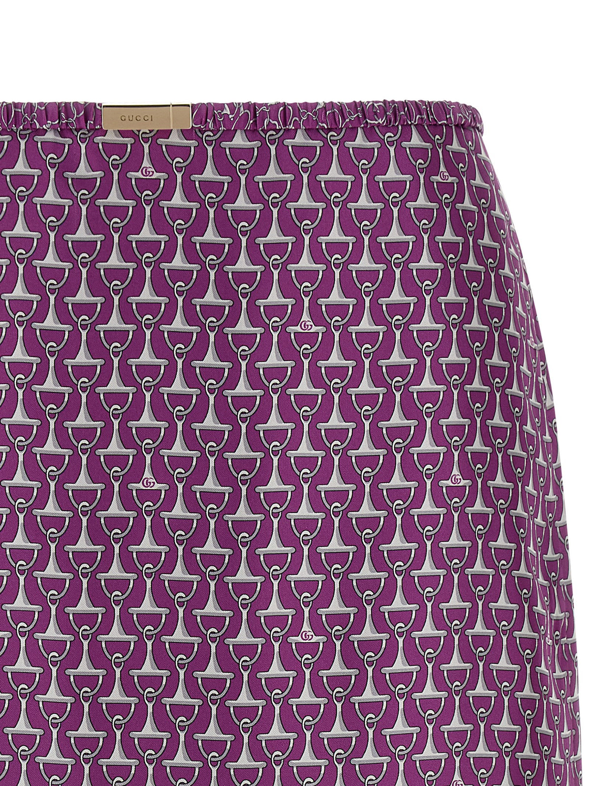 Gucci Falda Midi De Seda Violeta - Caída Fluida Moderna