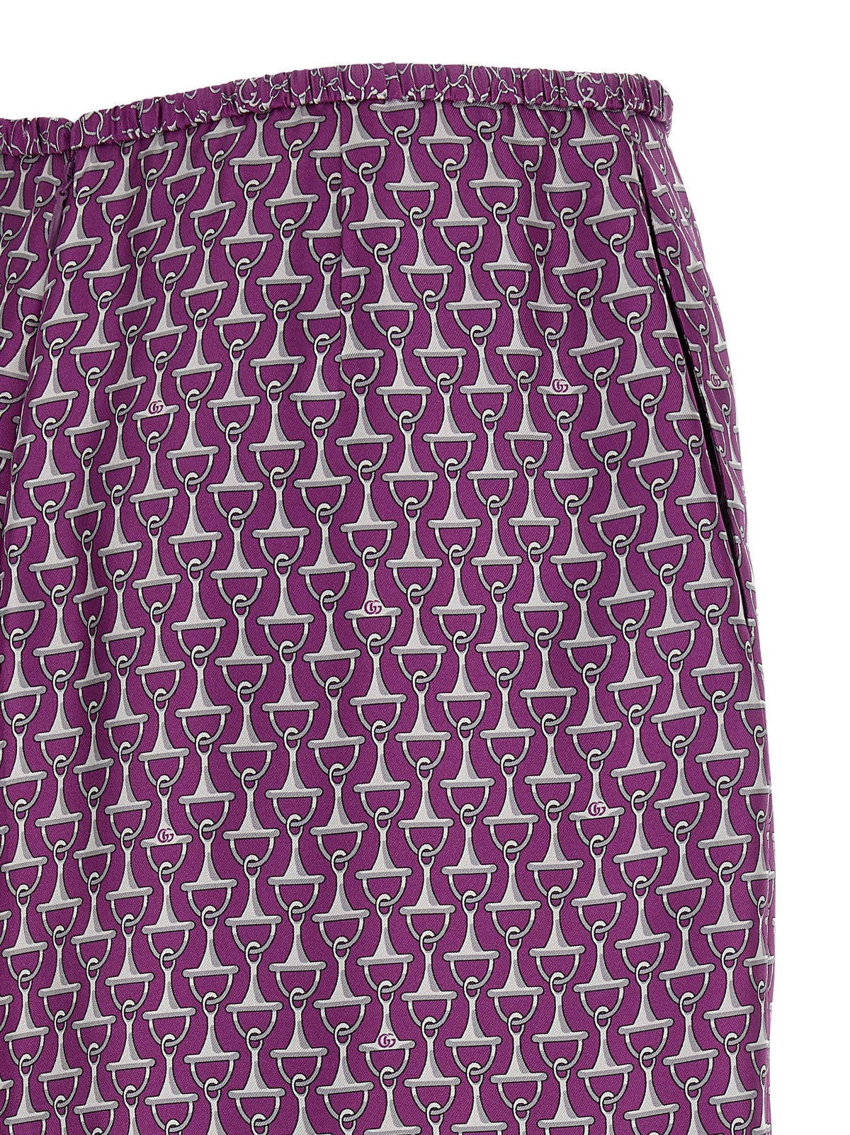 Gucci Falda Midi De Seda Violeta - Caída Fluida Moderna