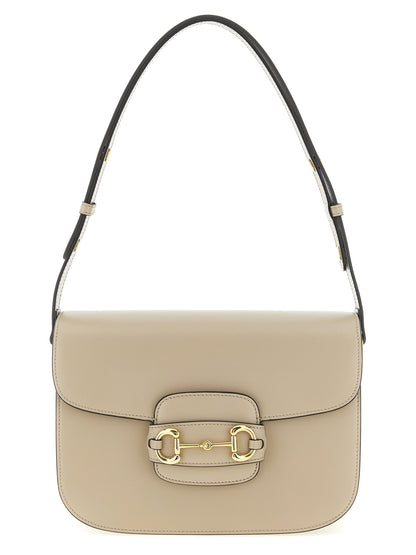 Bolso de hombro Gucci de piel de becerro beige
