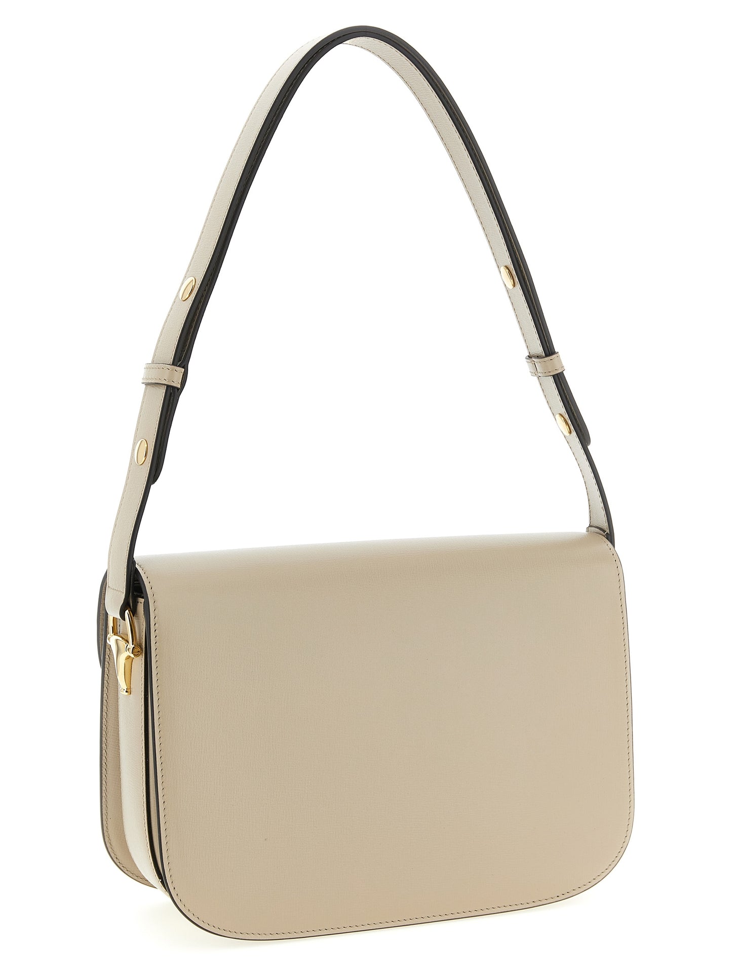Bolso de hombro Gucci de piel de becerro beige