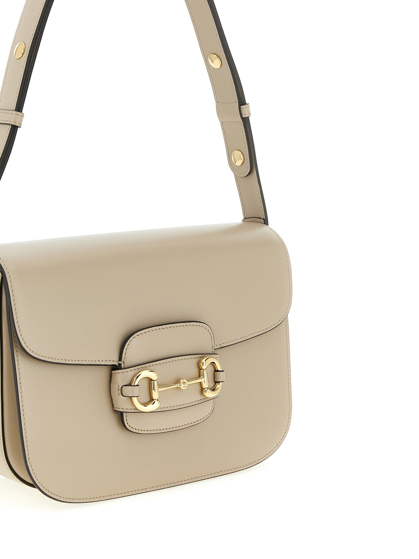 Bolso de hombro Gucci de piel de becerro beige