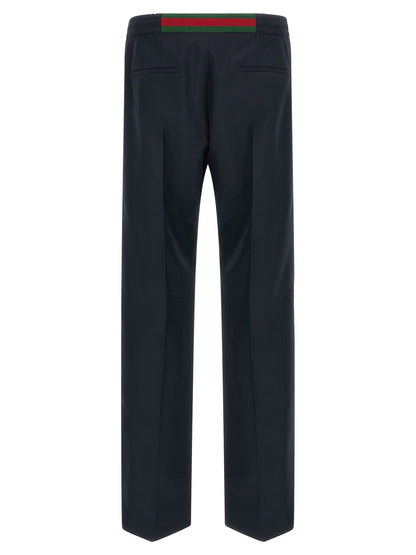 Pantalones Casuales Gucci Azul Poliéster