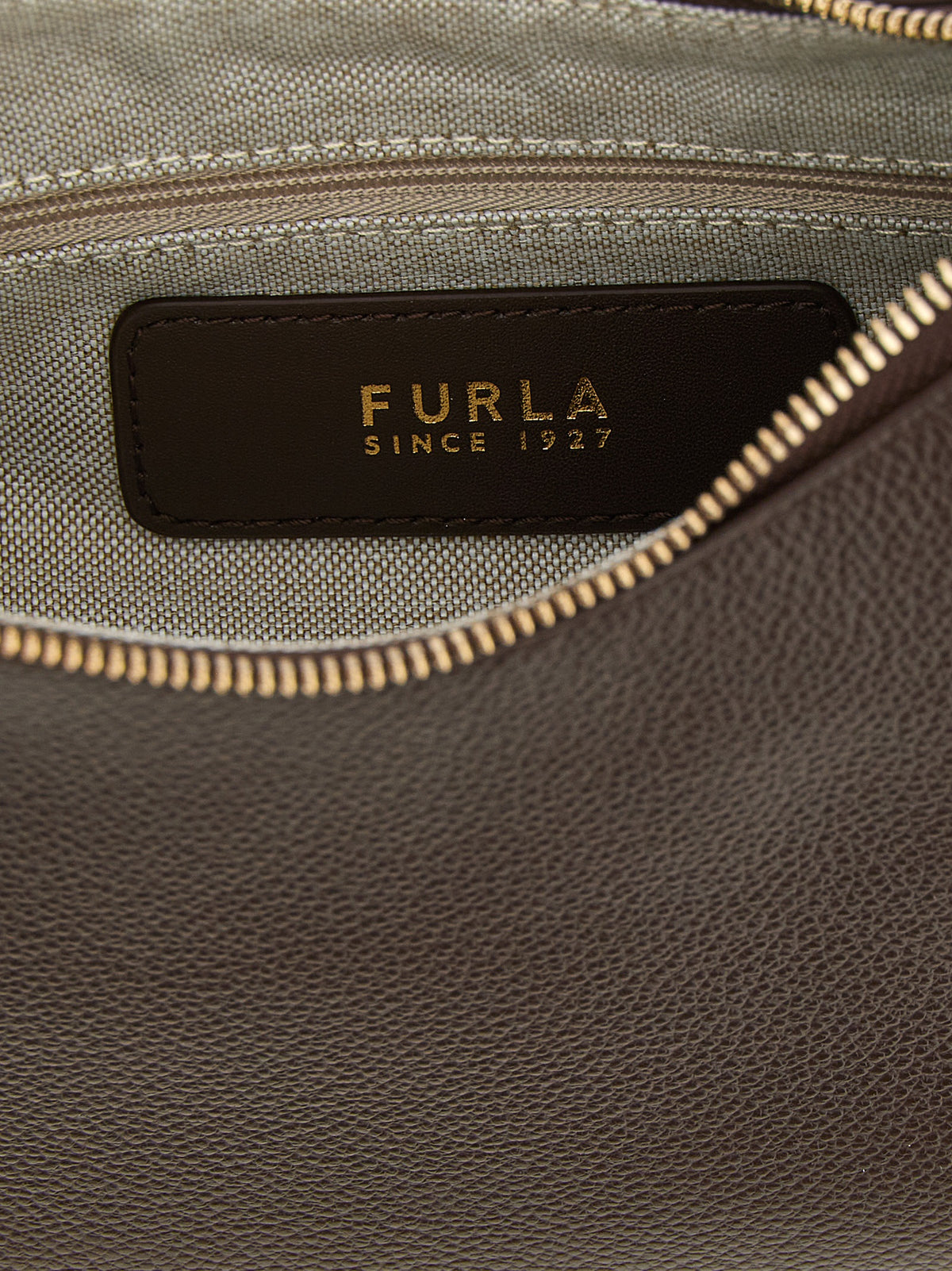 Sac à bandoulière Furla Goccia en cuir de veau marron