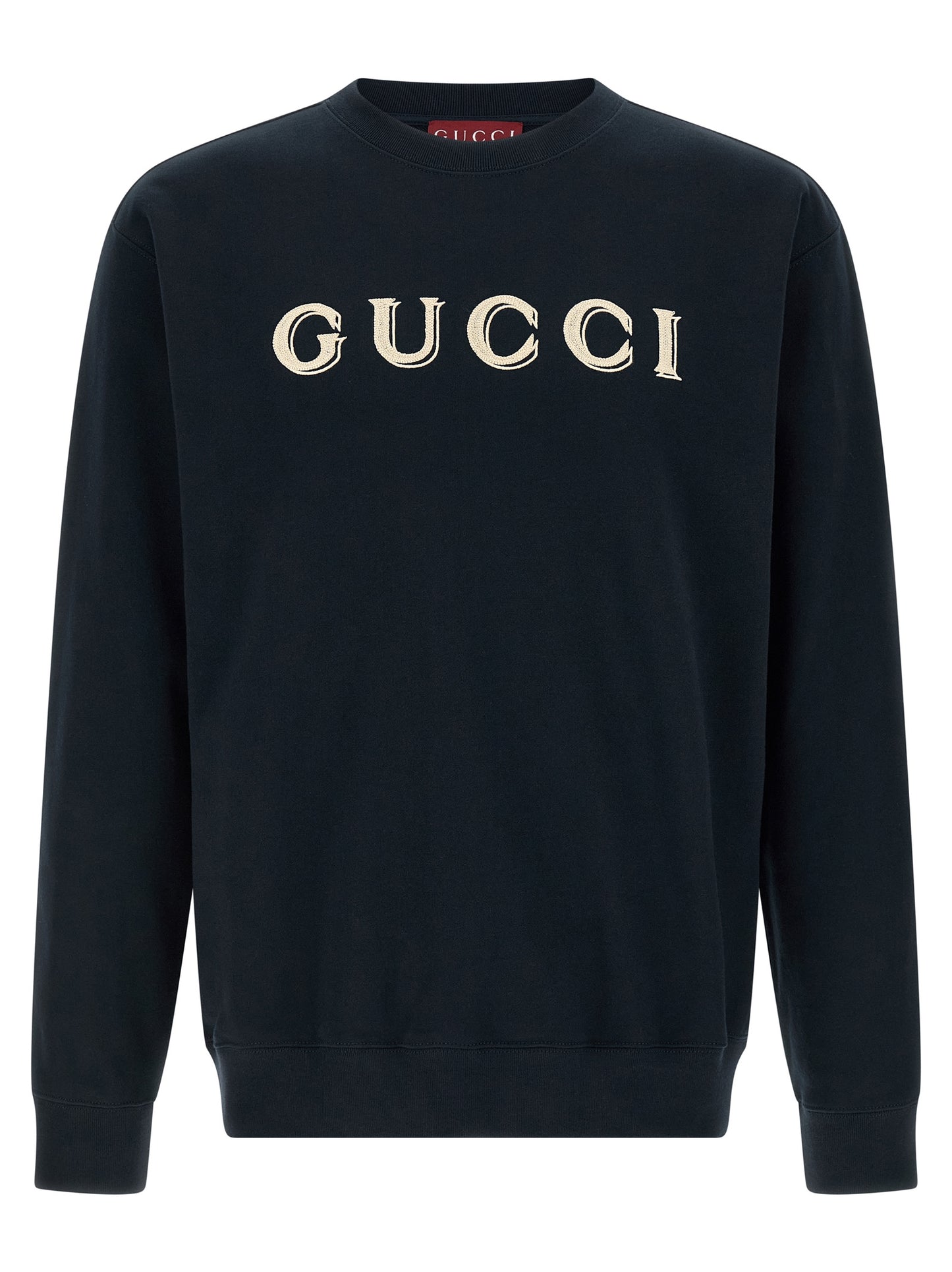 Sudadera de algodón azul Gucci