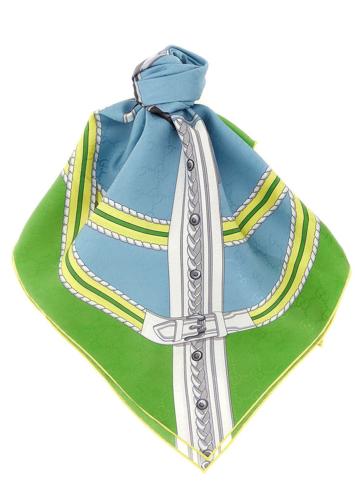 Gucci Multicolor Silk Scarf with Elegant Design