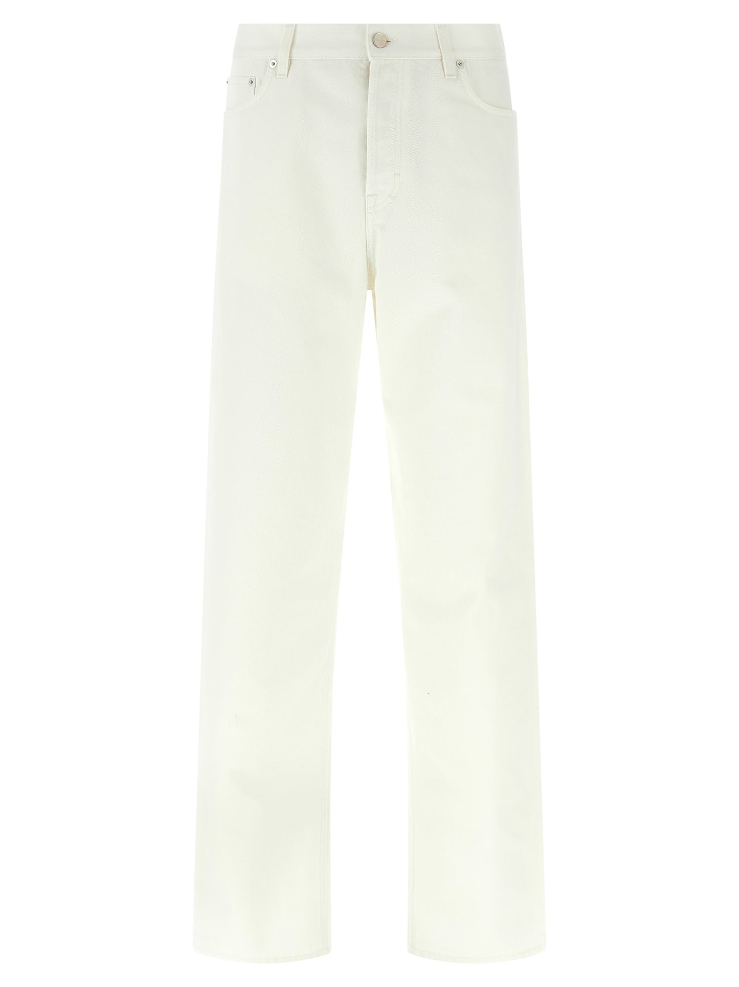 Vaqueros Gucci rectos de algodón blanco