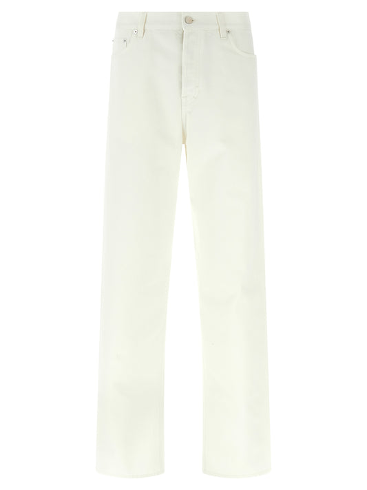 Vaqueros Gucci rectos de algodón blanco
