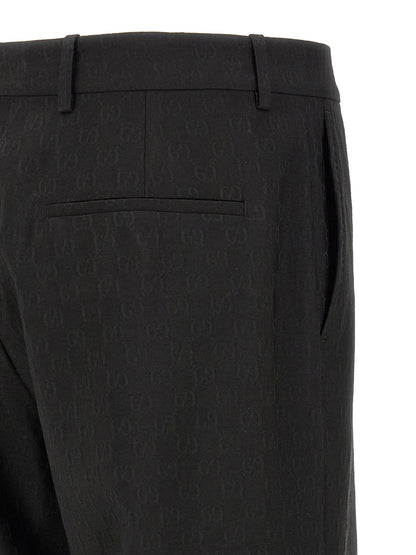 Gucci Black Polyester Dress Pants