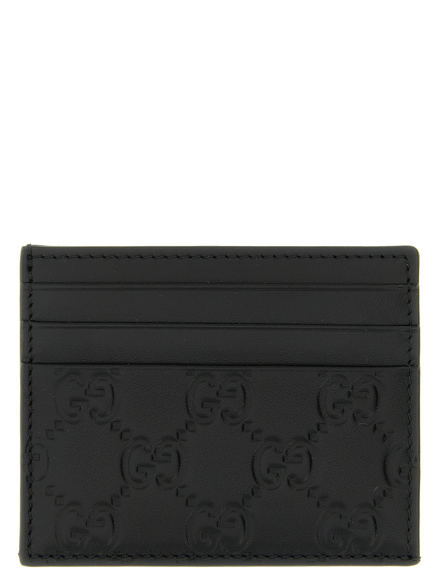 Tarjetero Gucci de piel de becerro negra