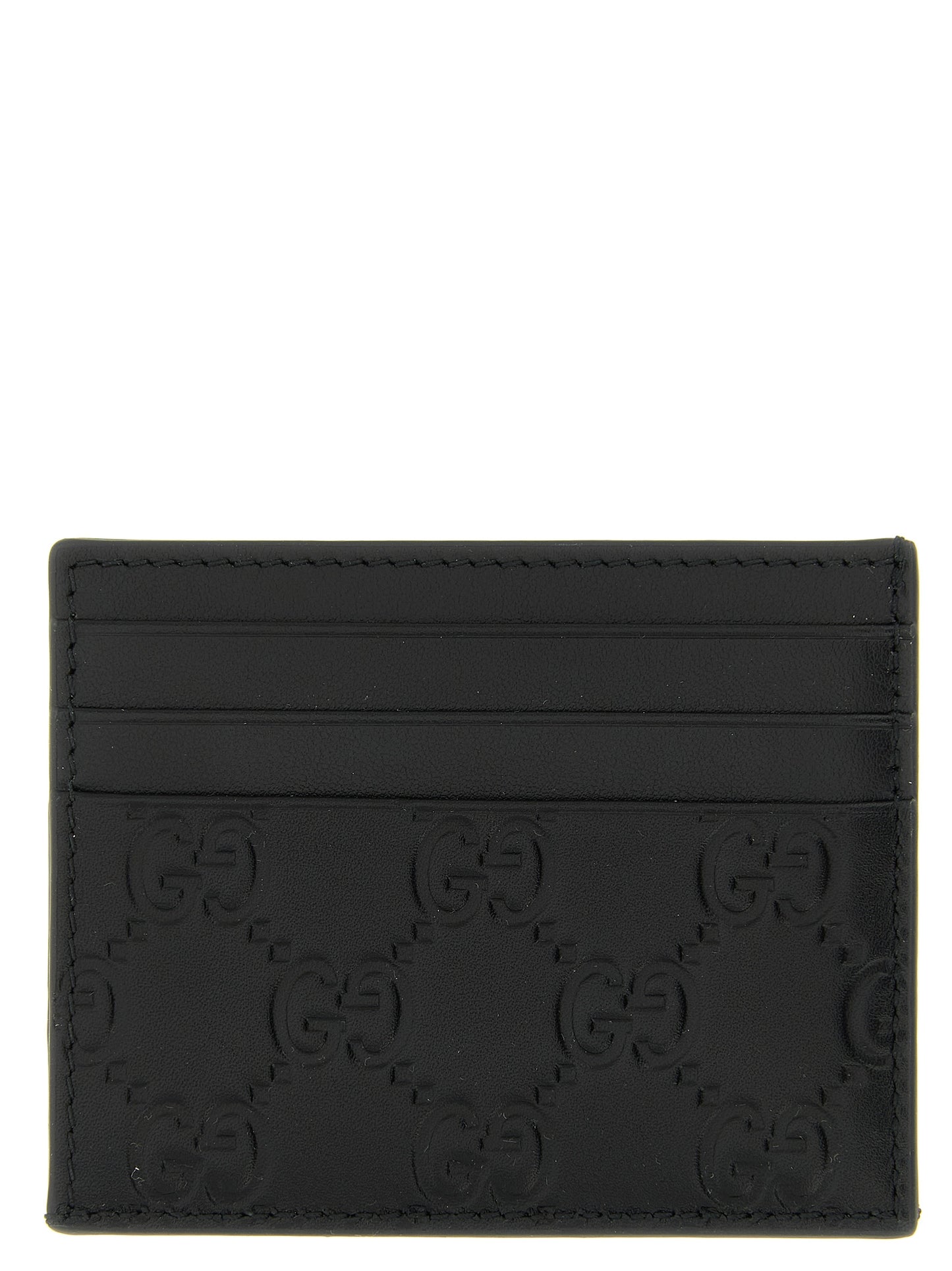 Tarjetero Gucci de piel de becerro negra