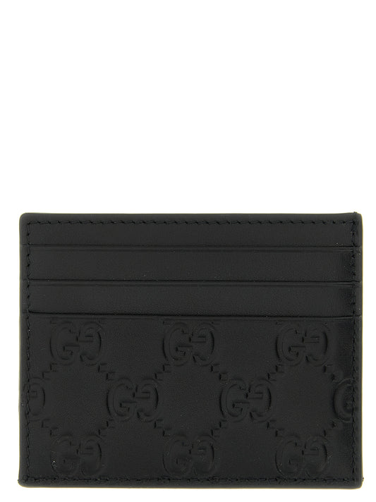 Tarjetero Gucci de piel de becerro negra