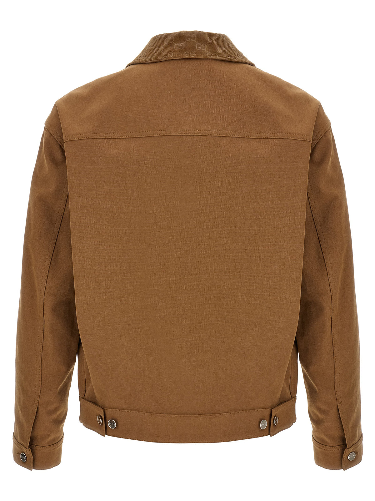 Gucci Full-Length Cotton Jacket in Brown