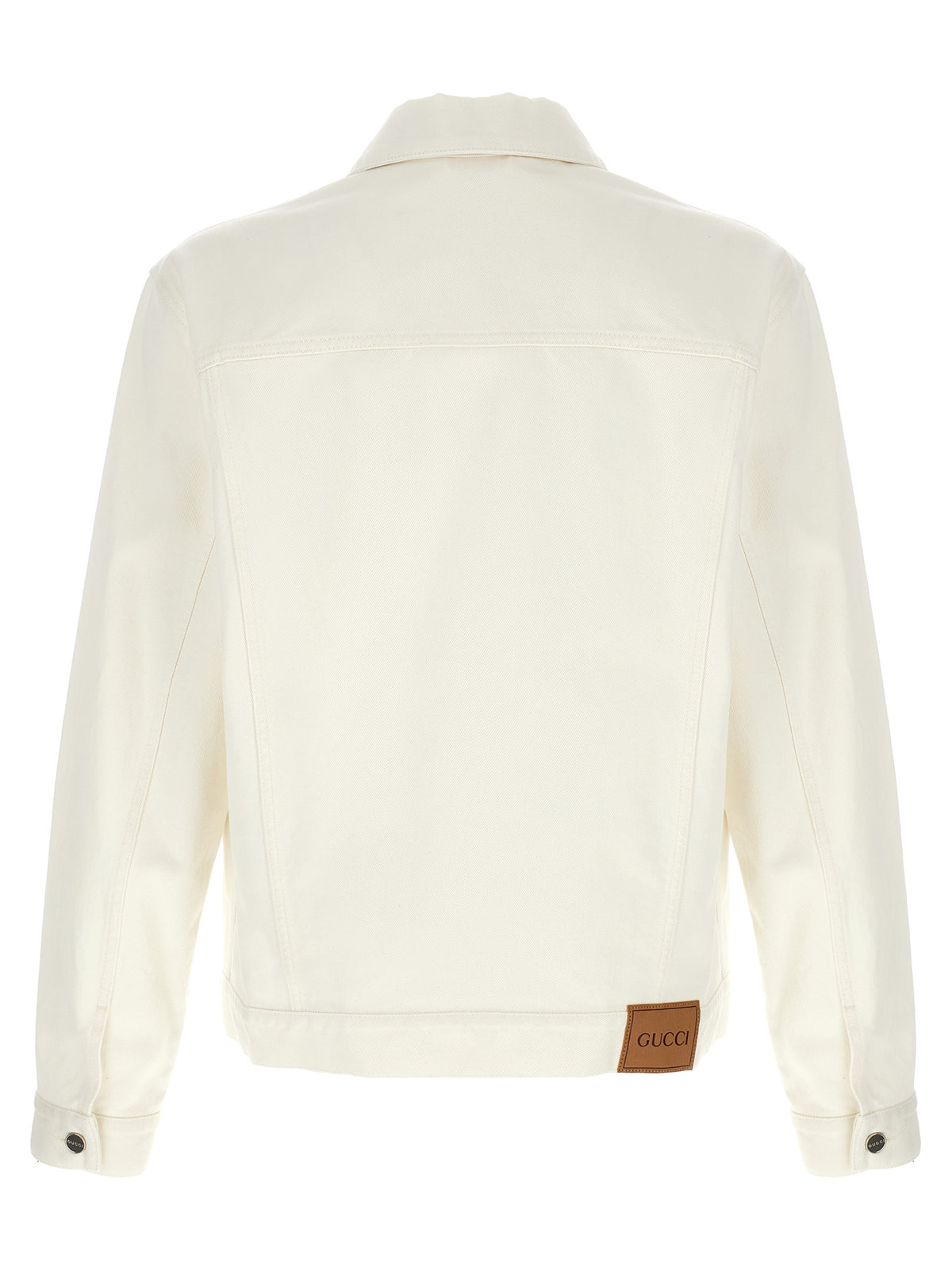 Gucci Chaqueta De Mezclilla Blanca De Un Cien Por Ciento Algodón