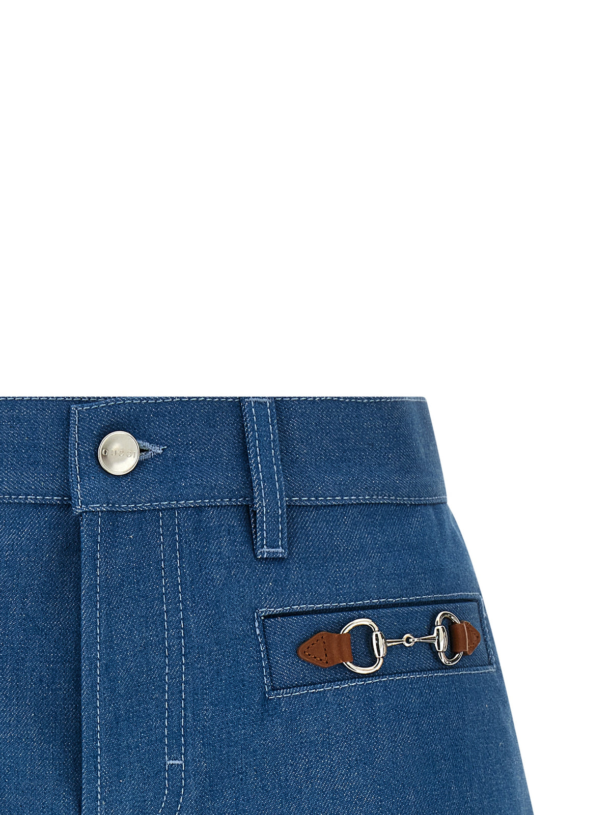 Short bermuda Gucci en coton bleu classique