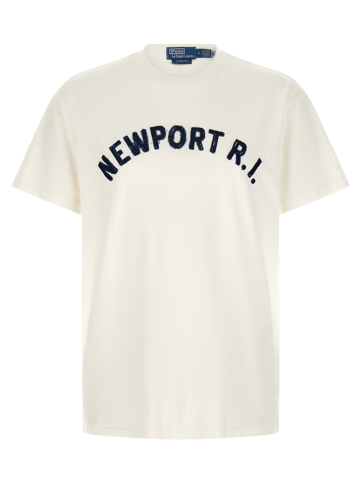 T-shirt en coton bleu à col rond Polo Ralph Lauren