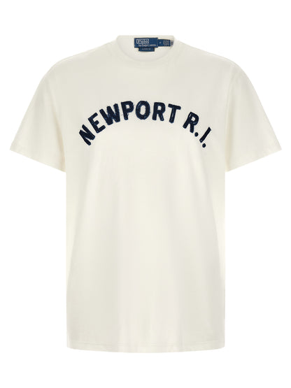 T-shirt en coton bleu à col rond Polo Ralph Lauren