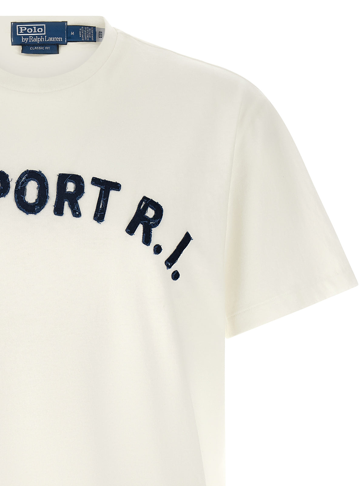 T-shirt en coton bleu à col rond Polo Ralph Lauren