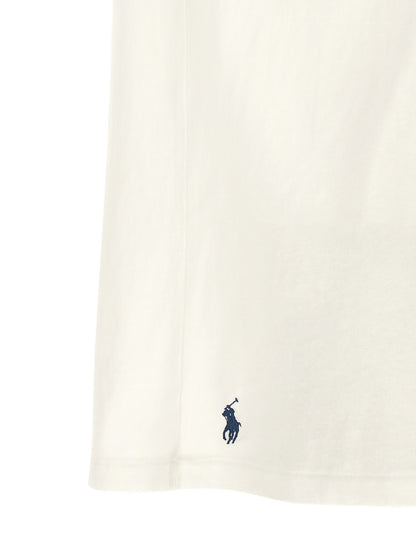 T-shirt en coton bleu à col rond Polo Ralph Lauren