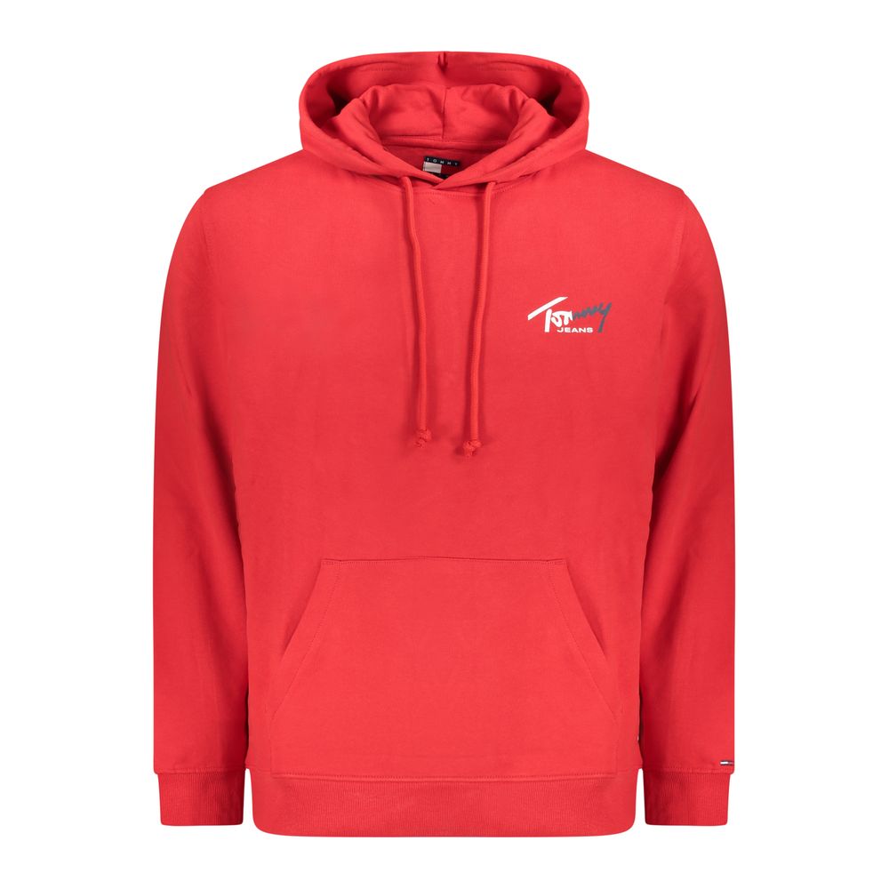 Sweat-shirt rouge en coton pour homme Tommy Hilfiger