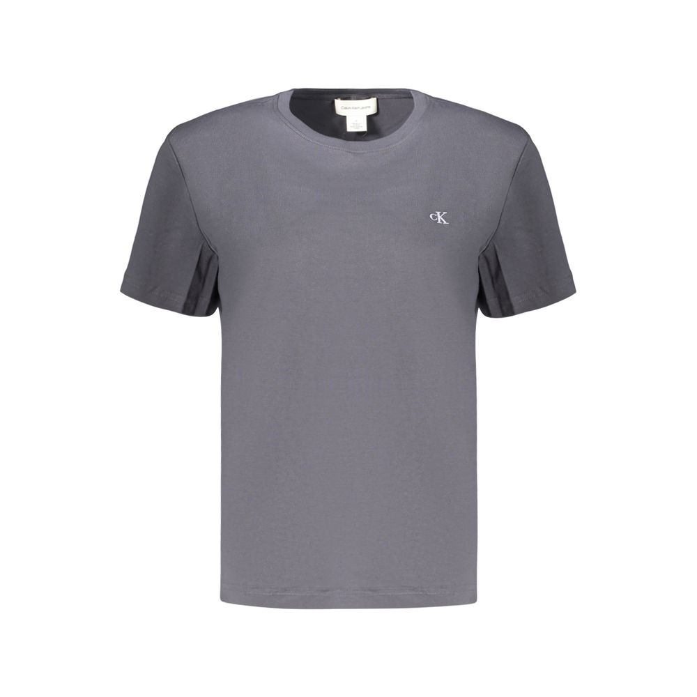 Camiseta gris de algodón para mujer Calvin Klein