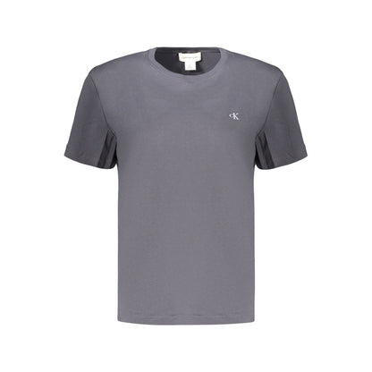 Camiseta gris de algodón para mujer Calvin Klein