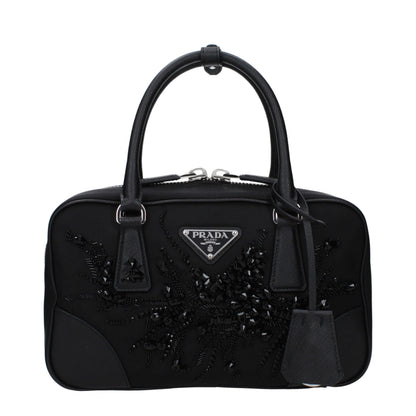 Bolso de tela negro Prada