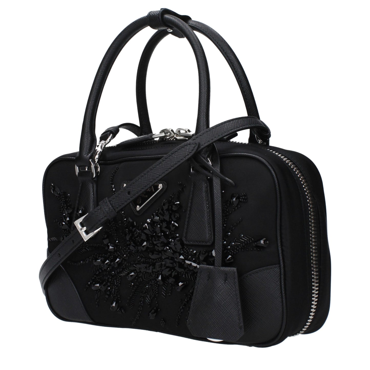 Bolso de tela negro Prada