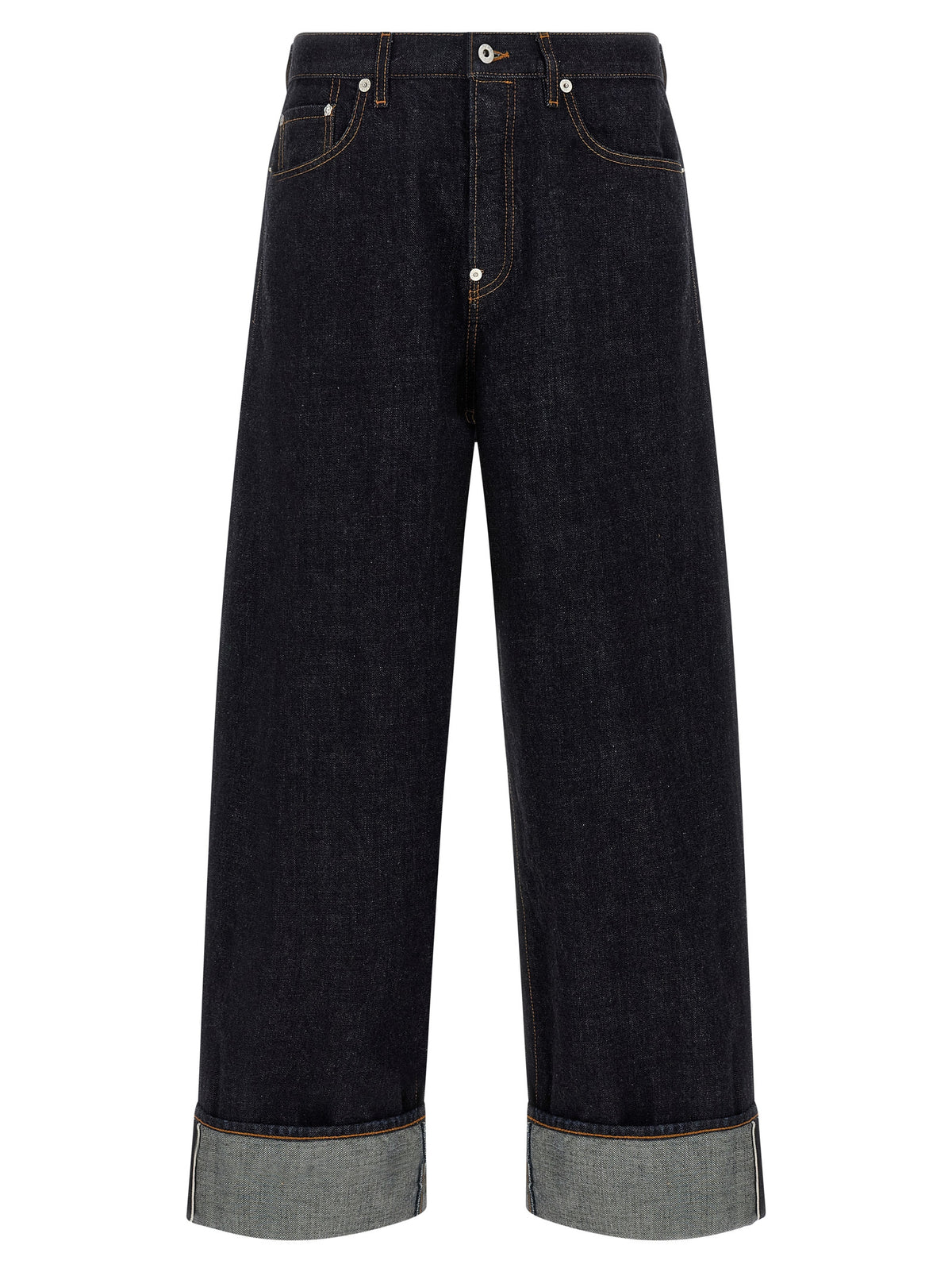 Jean droit Kenzo en coton bleu